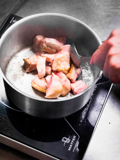 Matfer Bourgeat recette Carré de cochon de lait Casserole excellence