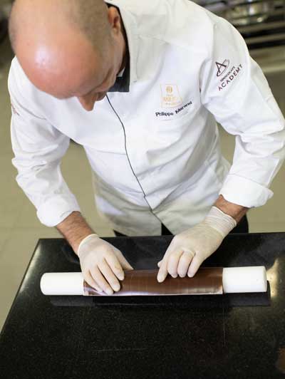 Matfer-Bourgeat-recette-Meringue-Chocolat-rouleau-extensible