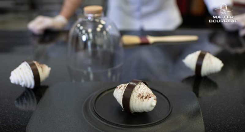 French Meringue and Inya light Chocolate Mousse recipe by Philippe Marand