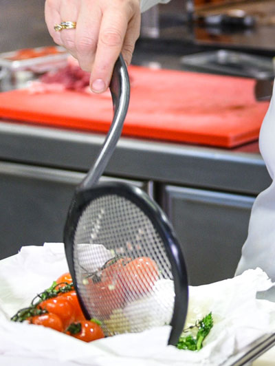 Spatule cuisine pleine grise résistant + 220°C Exoglass - Matfer-Bourgeat