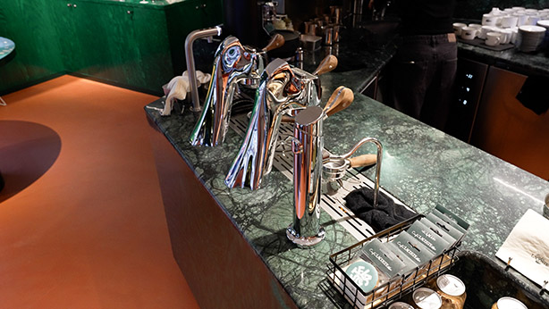 Décaissé réfrigéré boissons fraîches – comptoir coffee shop sur mesure Matfer Bourgeat