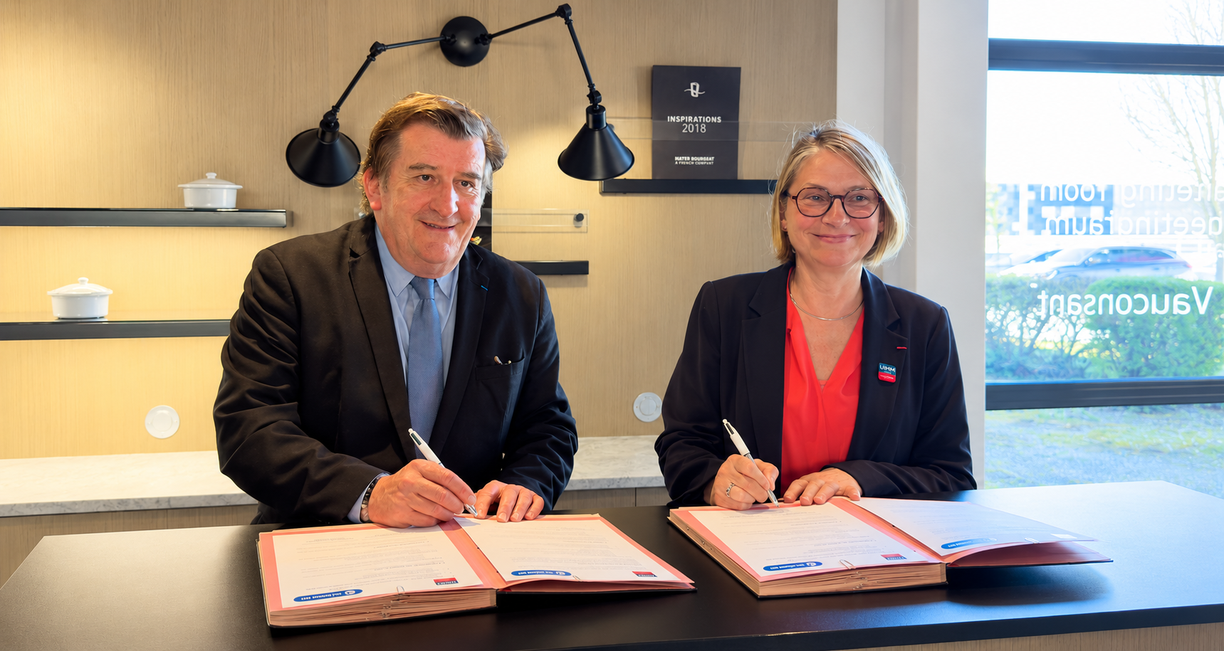 Signature de la convention RSE entre la CCI Grand Est et l'UIMM Lorraine dans les locaux de Vauconsant