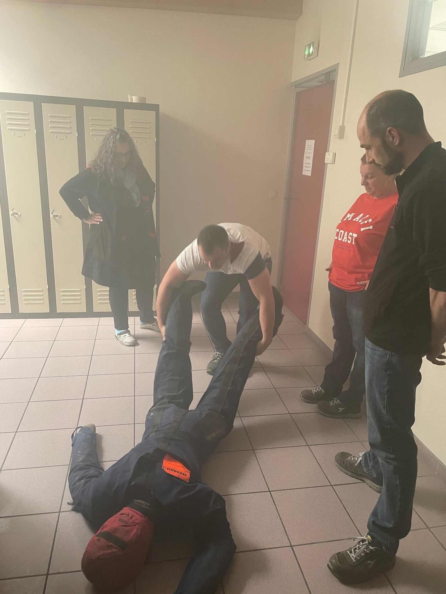 Atelier risque incendie pendant la Semaine de la Sécurité chez Bourgeat